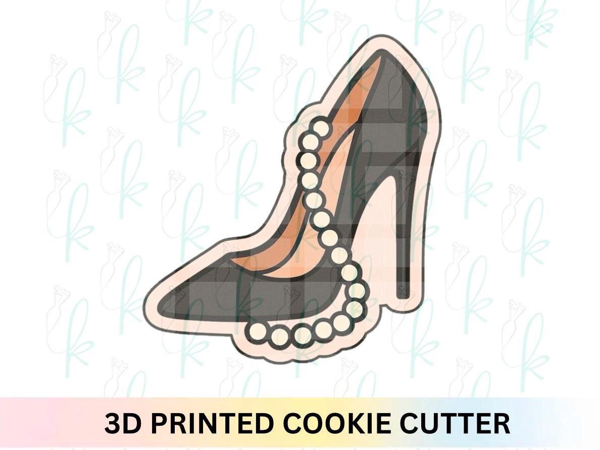 High Heel with Pearls Cookie Cutter