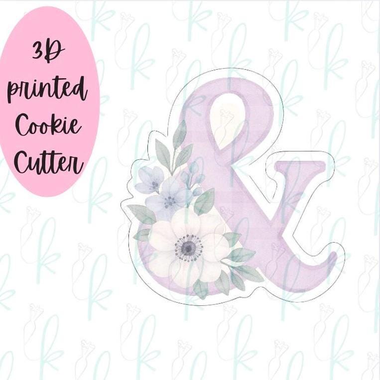 Floral Ampersand Cookie Cutter