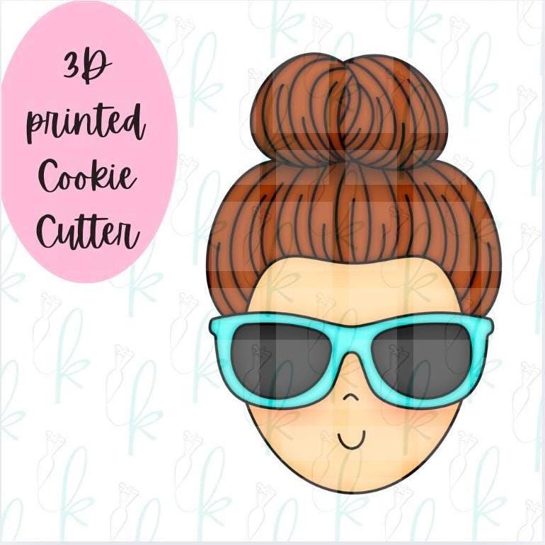 Mom Bun Cookie Cutter