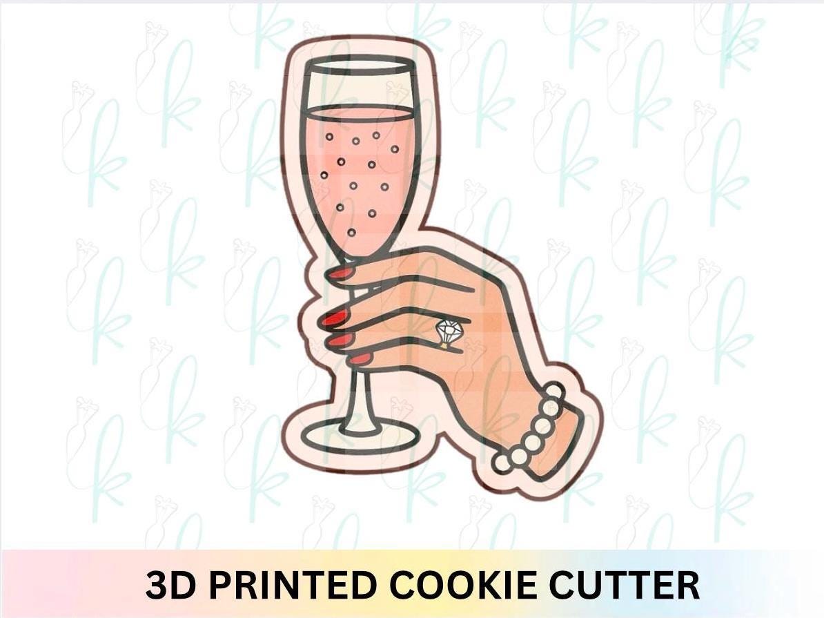 Champagne Glass Toast Cookie Cutter