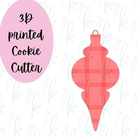 Skinny Fancy Christmas Ornament Cookie Cutter