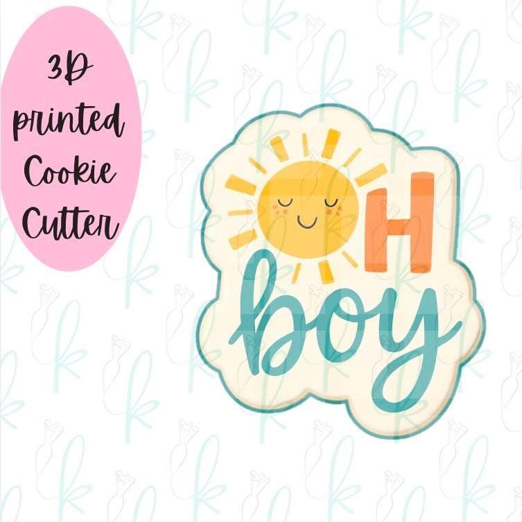 Oh Boy Plaque Cookie Cutter