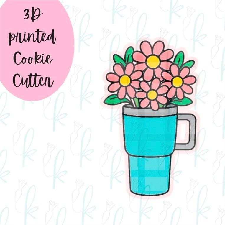 Floral Tumbler Cookie Cutter
