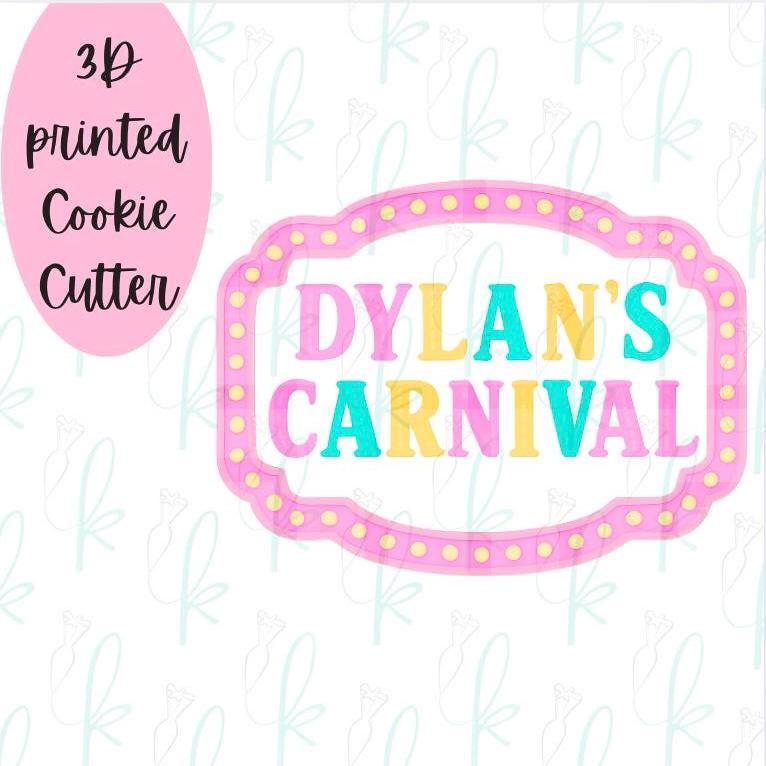 Carnival Lights Plaque Cookie Cutter