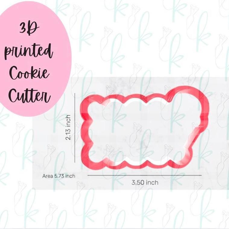 Ice Cream Cone Wavy Plaque Cookie Cutter