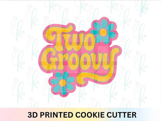 Two Groovy Plaque Cookie Cutter