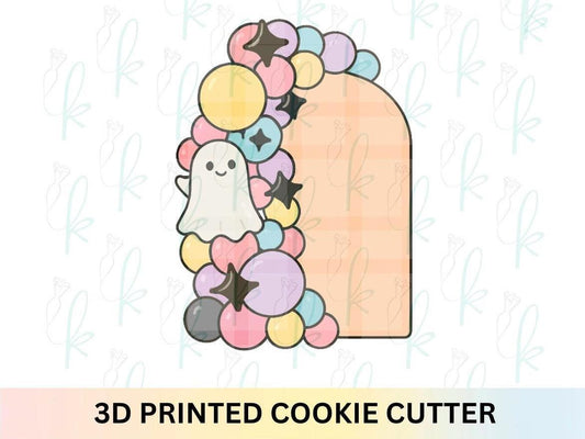 Ghost Balloon Arch Plaque Cookie Cutter