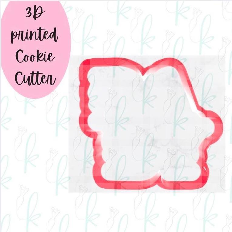 Floral Baby Plaque Cookie Cutter