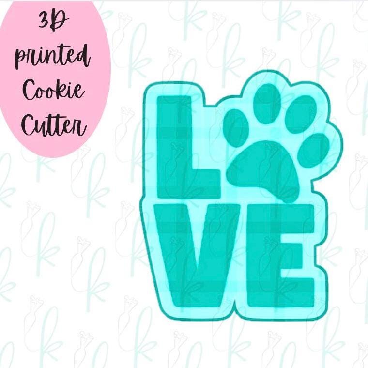Paw Love Cookie Cutter