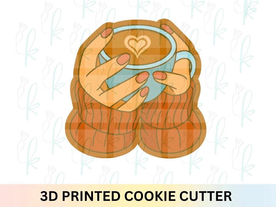 Hands Holding Mug Cookie Cutter