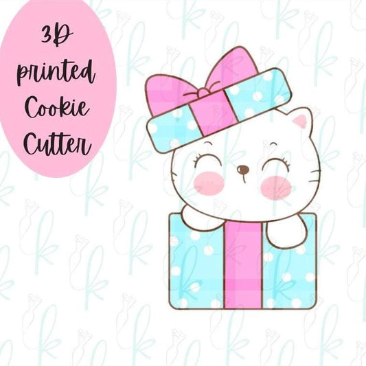Kitty Present Cookie Cutter