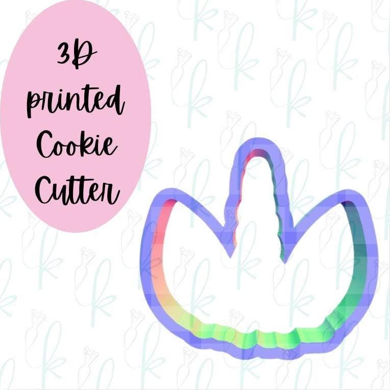 Floral Unicorn Crown Cookie Cutter