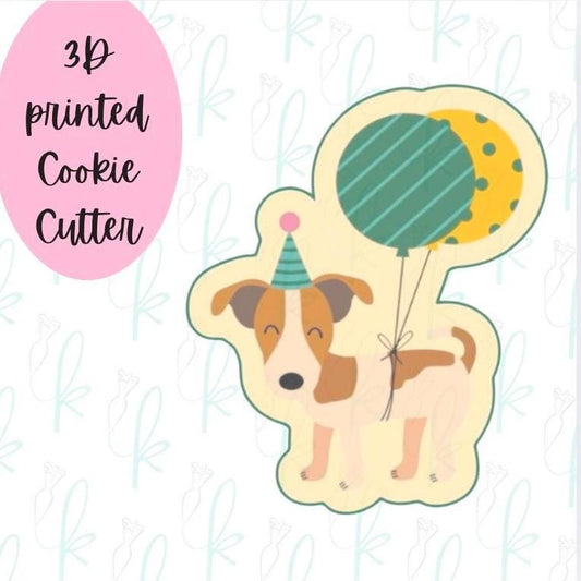 Birthday Balloons Dog Cookie Cutter