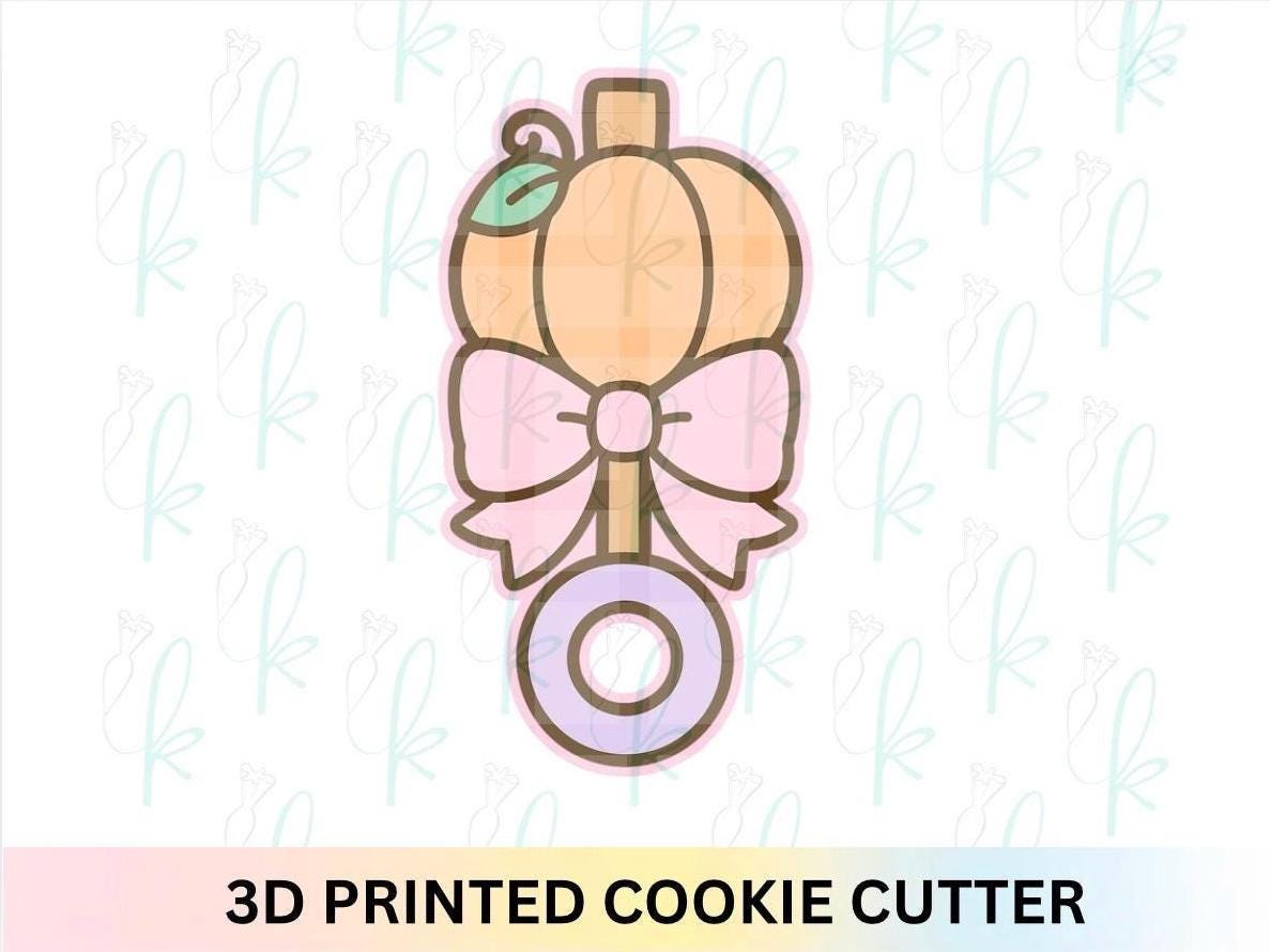 Pumpkin Baby Rattle Cookie Cutter