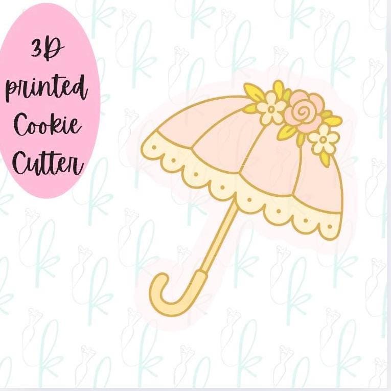 Floral Parasol Cookie Cutter