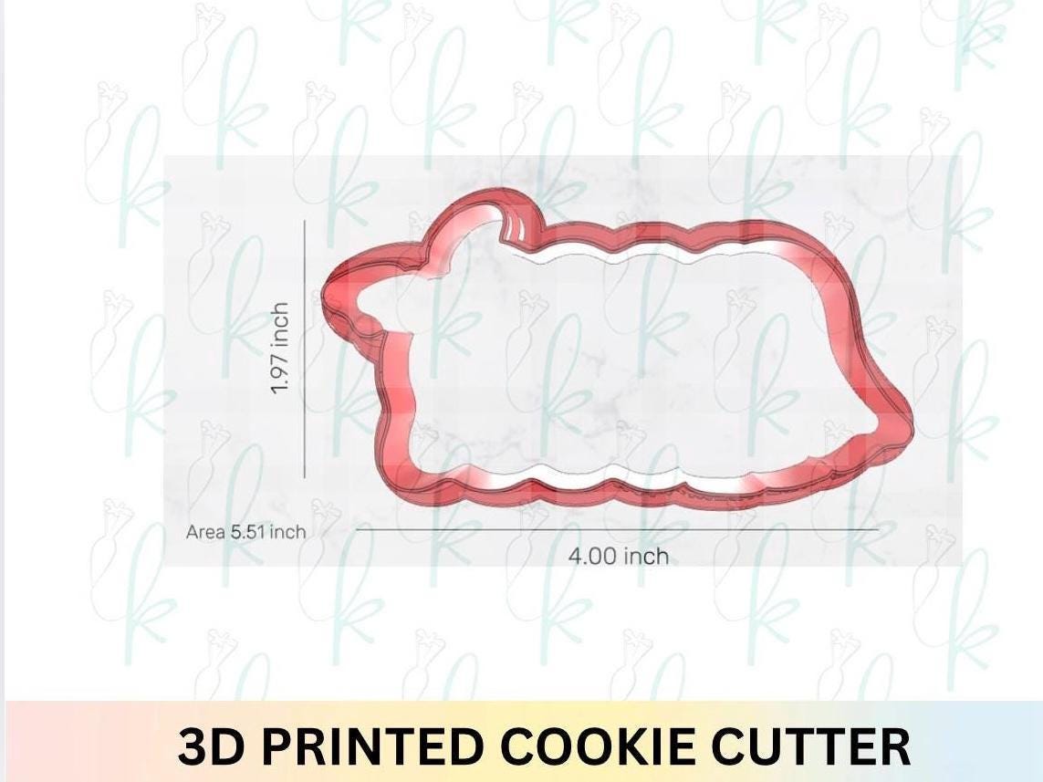 Halloween Wavy Plaque 3D Printed Cookie Cutter