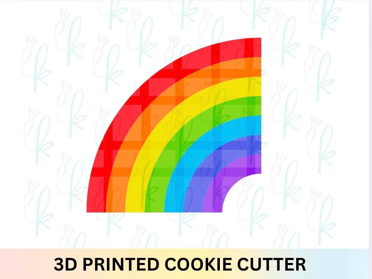 Chunky Half Rainbow Cookie Cutter