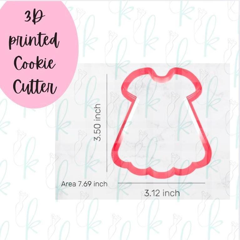 Christening Dress Cookie Cutter