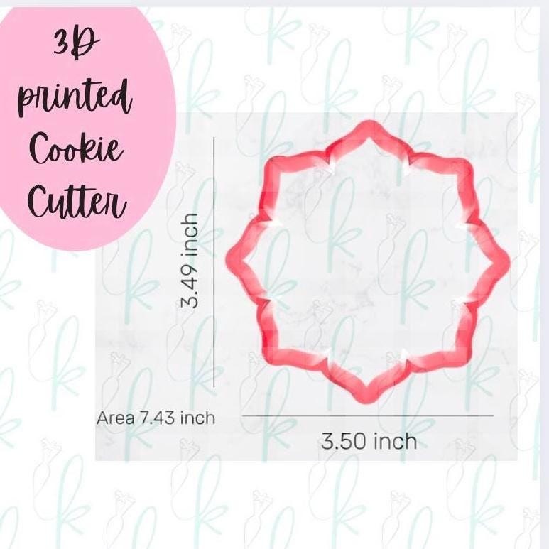 Boho Bloom Plaque Cookie Cutter
