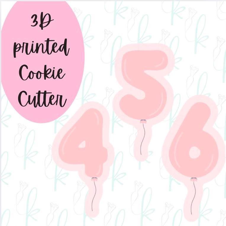 Balloon Number Cookie Cutters