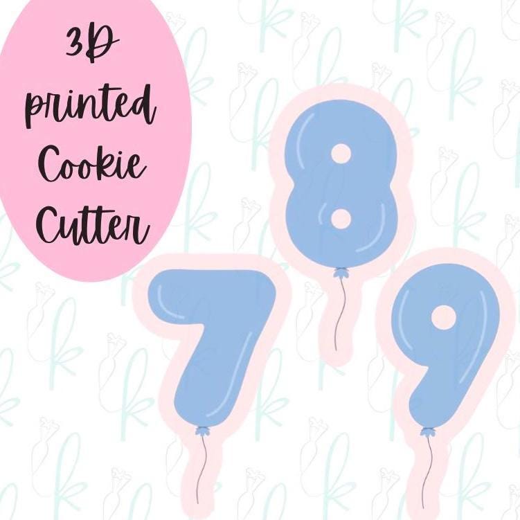 Balloon Number Cookie Cutters