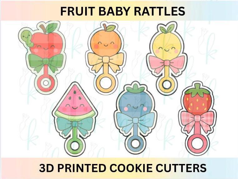 Fruit Baby Rattle Cookie Cutters