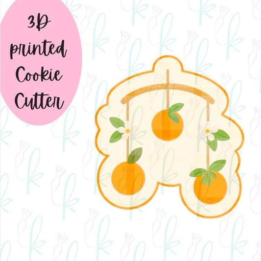 Oranges with Greenery Baby Mobile Cookie Cutter