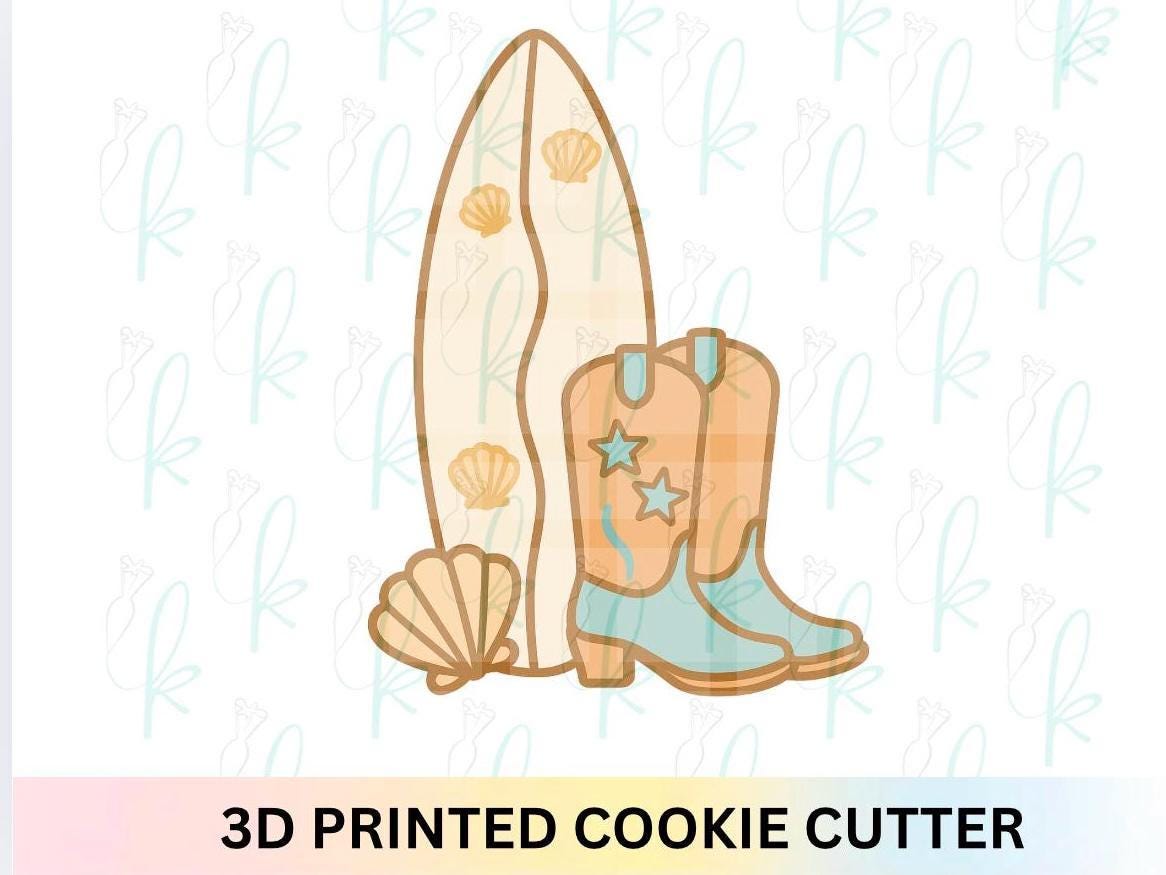 Coastal Cowgirl Surfboard Cookie Cutter