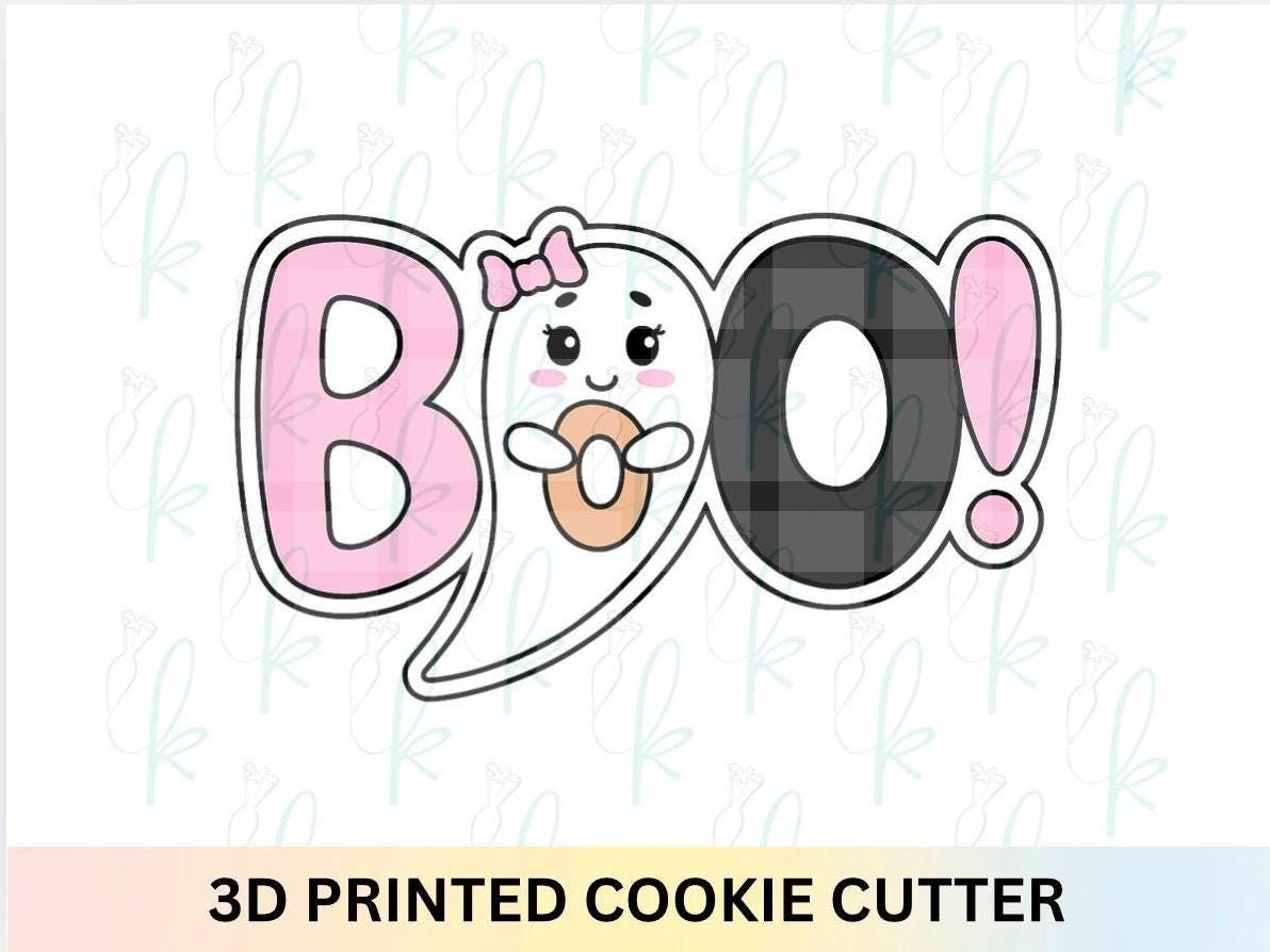 Boo Ghost Plaque Cookie Cutter