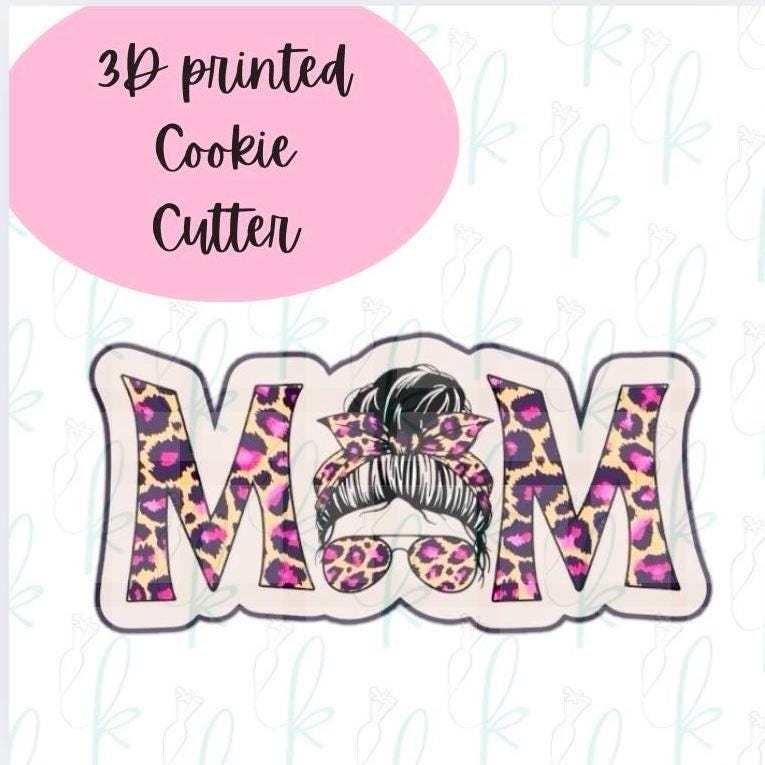 Mom Bun Plaque Cookie Cutter