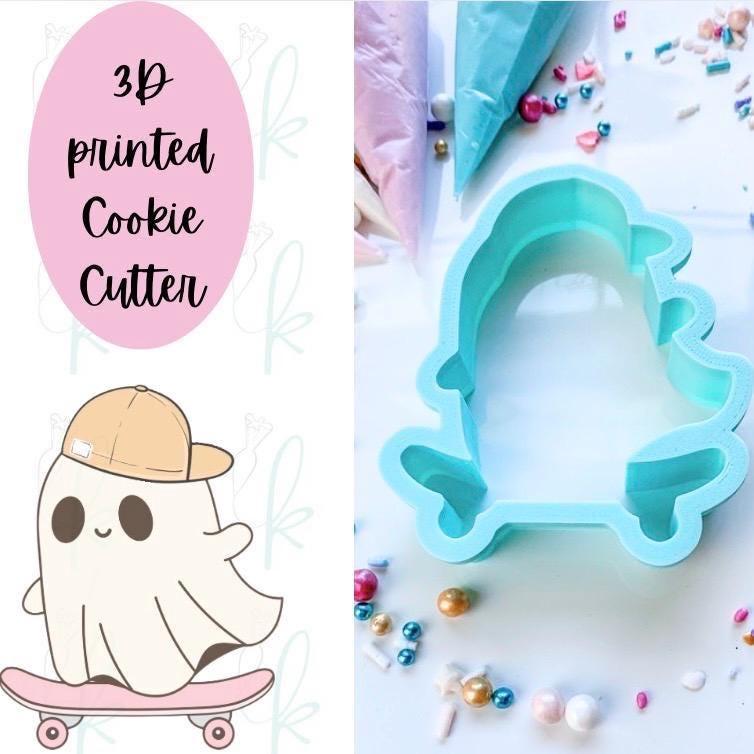 Skateboard Ghost Cookie Cutter