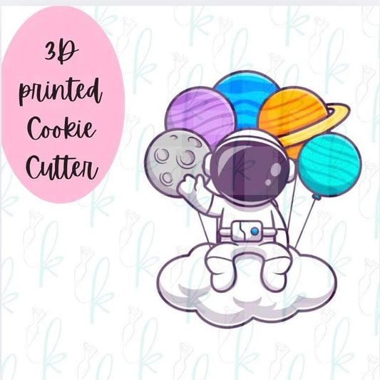 Astronaut with Balloons Cookie Cutter