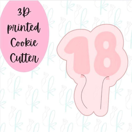 18 Balloons Cookie Cutter