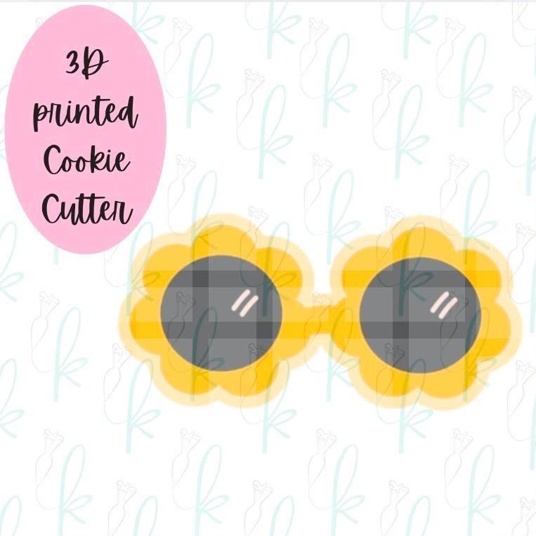 Flower Sunglasses Cookie Cutter