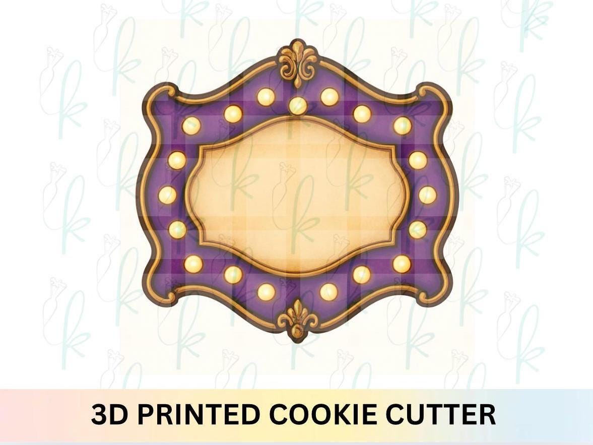 Haunted Marquee Plaque Cookie Cutter