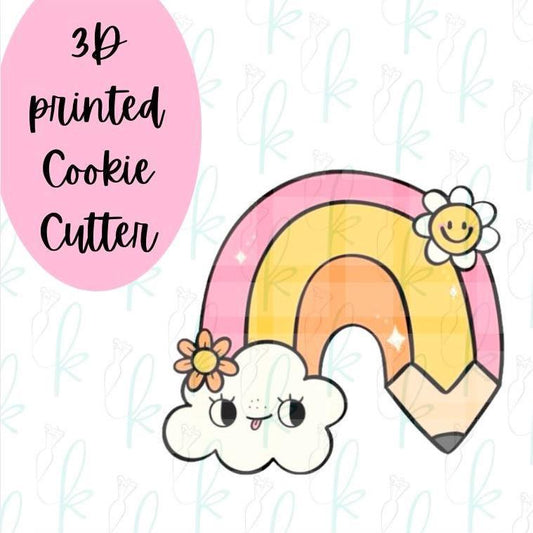 Pencil Rainbow Cookie Cutter