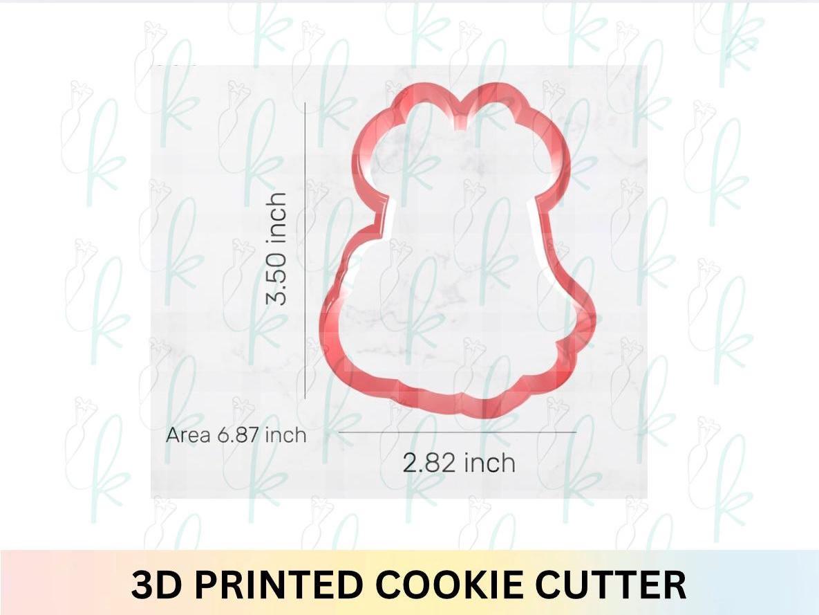 Bow Mouse Ears Ghost Cookie Cutter