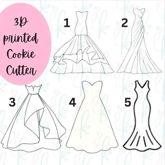 Wedding Dress Cookie Cutters