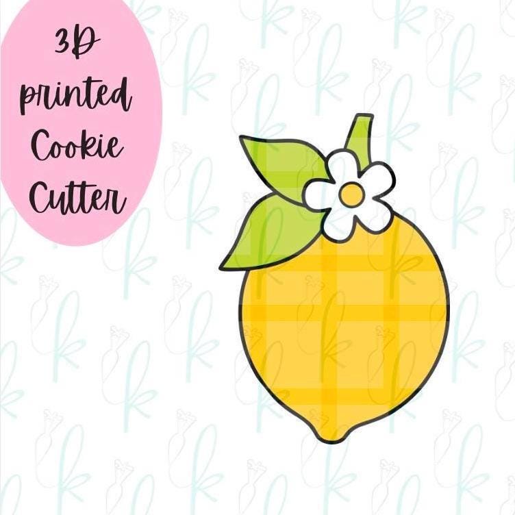 Lemon with Flower Cookie Cutter