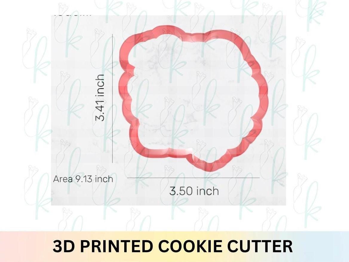 One Spooky Dude Plaque 3D Printed Cookie Cutter