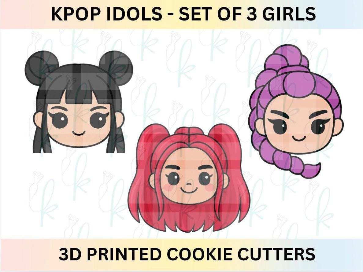 K-Pop Idols - Set of 3 or 8 Cookie Cutters