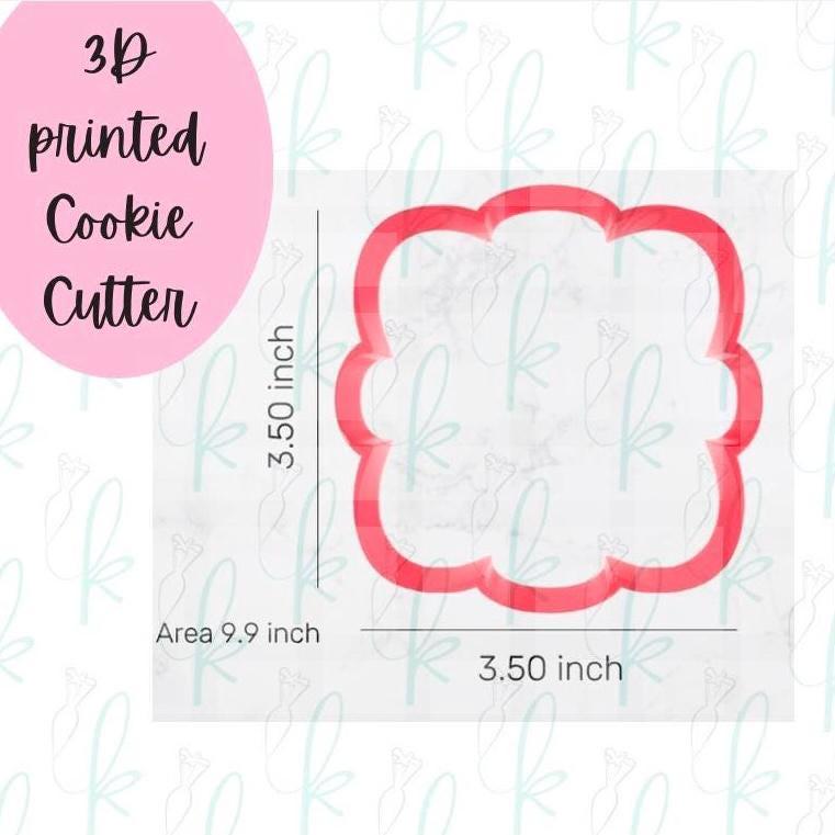 Scalloped Daisy Plaque Cookie Cutter