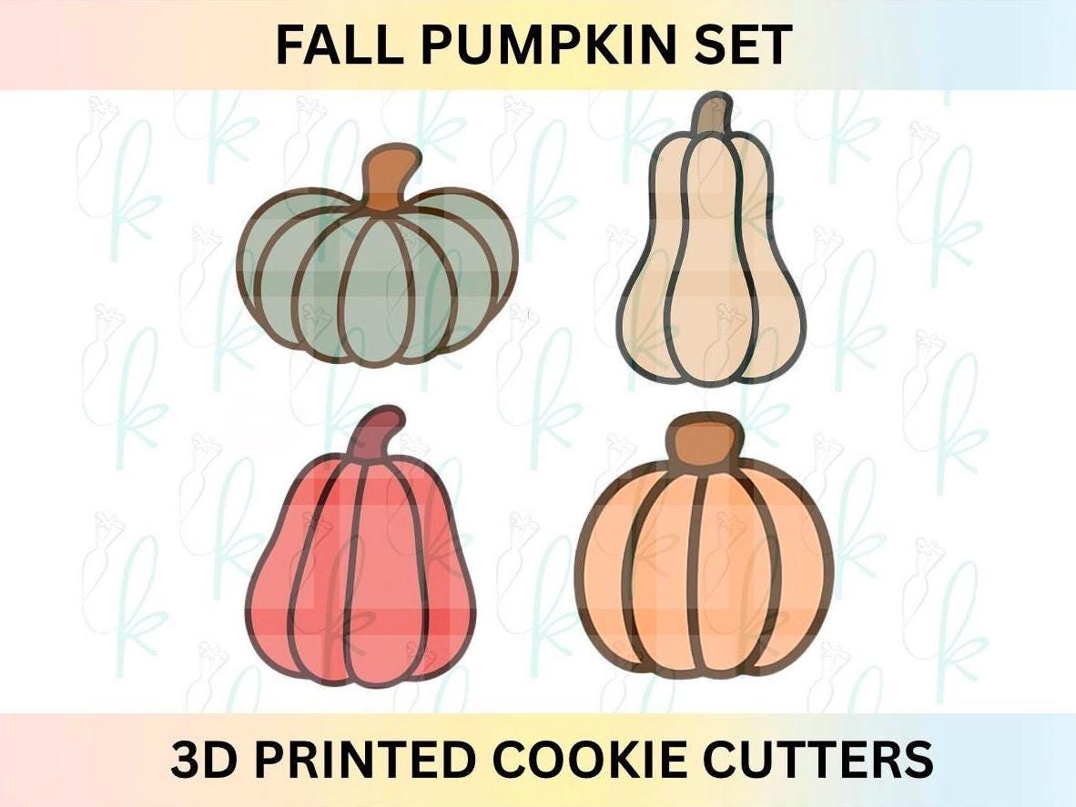 Assorted Fall Pumpkins - Set of 4 Cookie Cutters