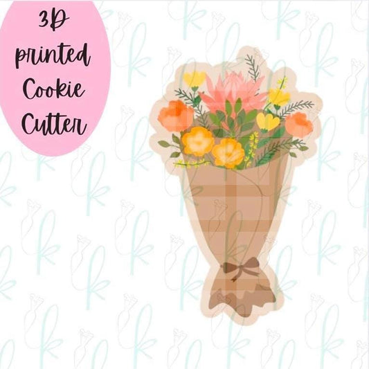 Paper Wrapped Bouquet Cookie Cutter