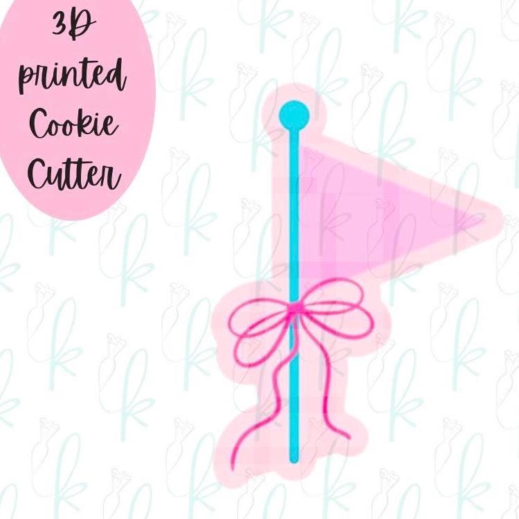 Bow Pennant Flag Cookie Cutter