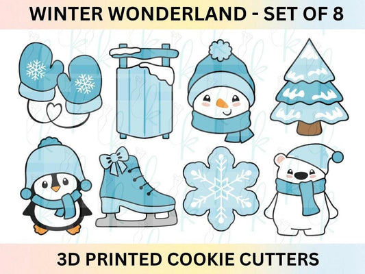Winter Wonderland - Set of 8 Cookie Cutters