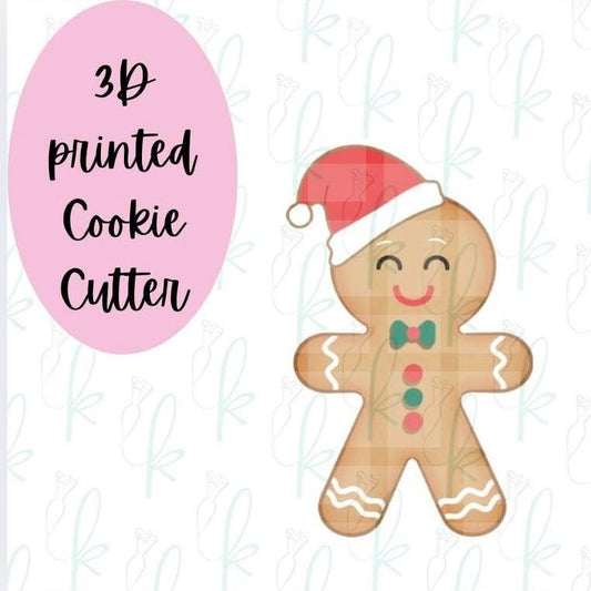 Santa Hat Gingerbread Man Cookie Cutter
