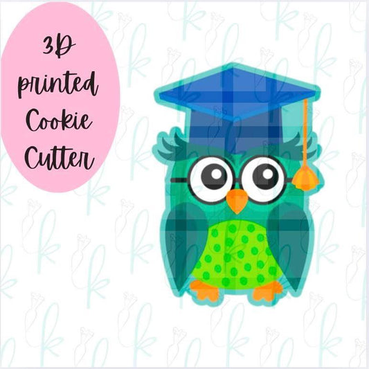 Cute Owl Grad Cookie Cutter