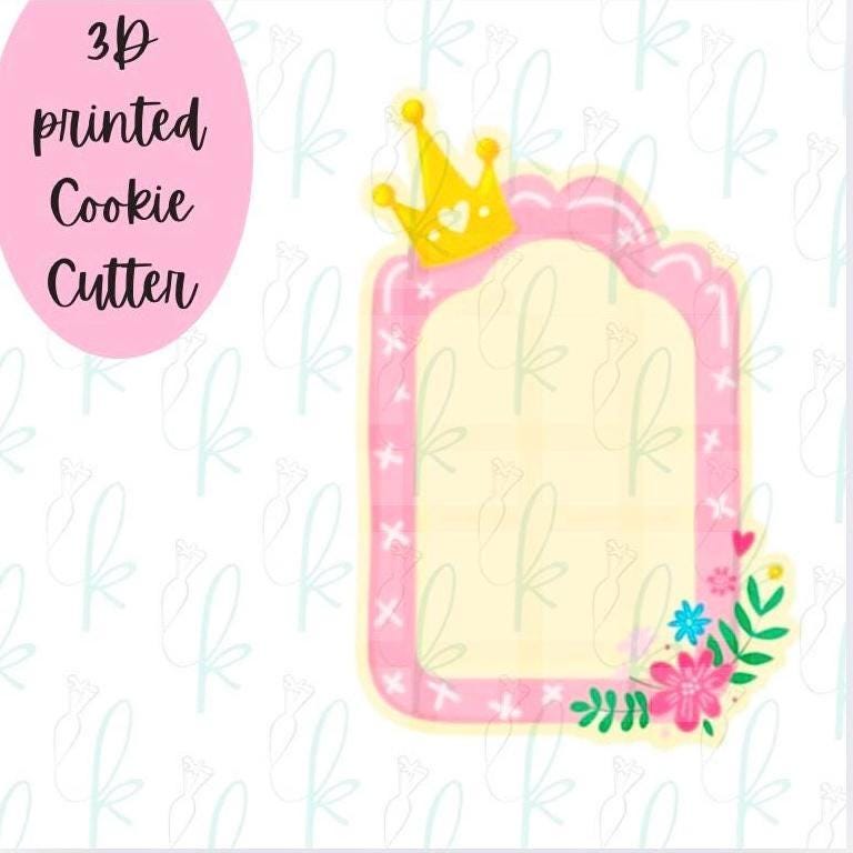 Floral Crown Plaque Cookie Cutter