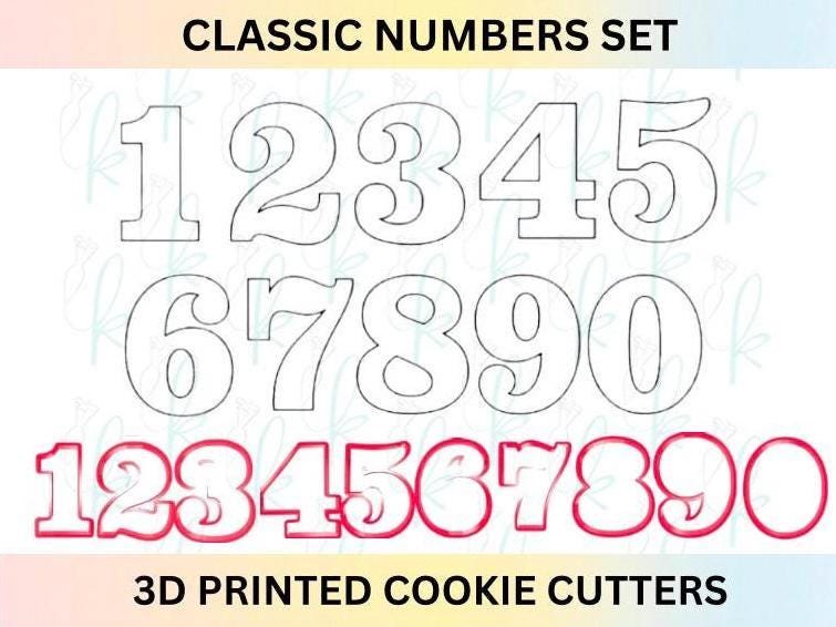 Numbers Cookie Cutters
